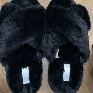 Victoria Secret black slippers